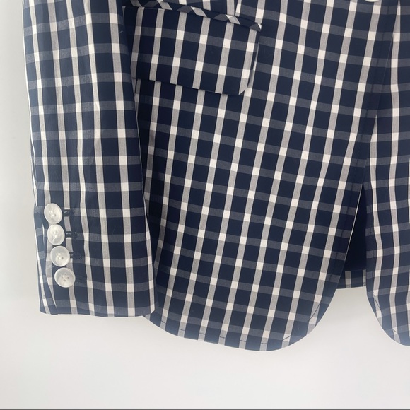 Nordstrom 1901 Charleston Checkered Cotton Blazer - Picture 5 of 12